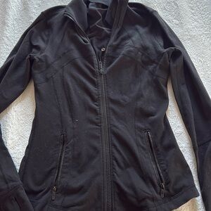 Black Lululemon zip front jacket